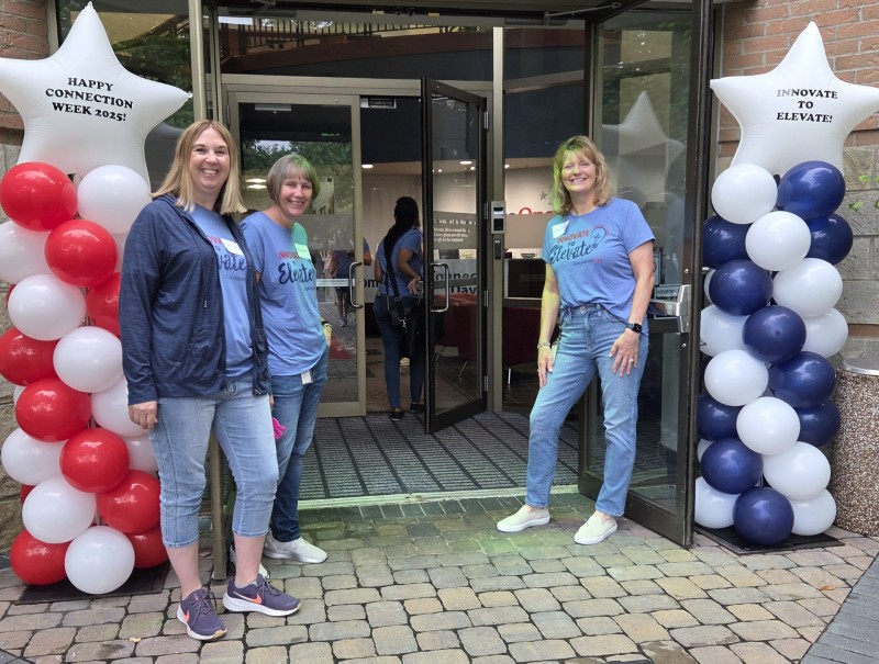 Connection Day Greeters at front door