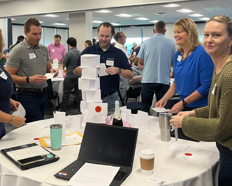 Paper Towers staff exercise 2